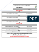 Test Schedule Election Commission GB