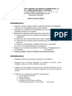 Listado de Tareas I Bloque 2023 Legislación