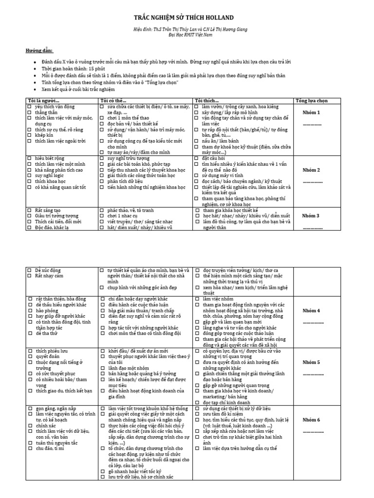 Trac nghiem so thich holland v2 1 pdf