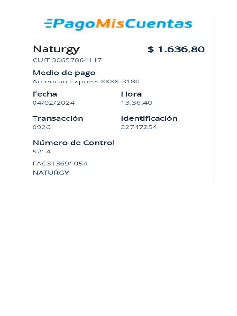 Naturgy 5214 | PDF