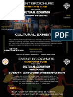 Event Brochure Cultural Exhibition: Sanskriti Club