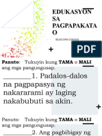 Edukasyon Sa Pagpapakatao Week2