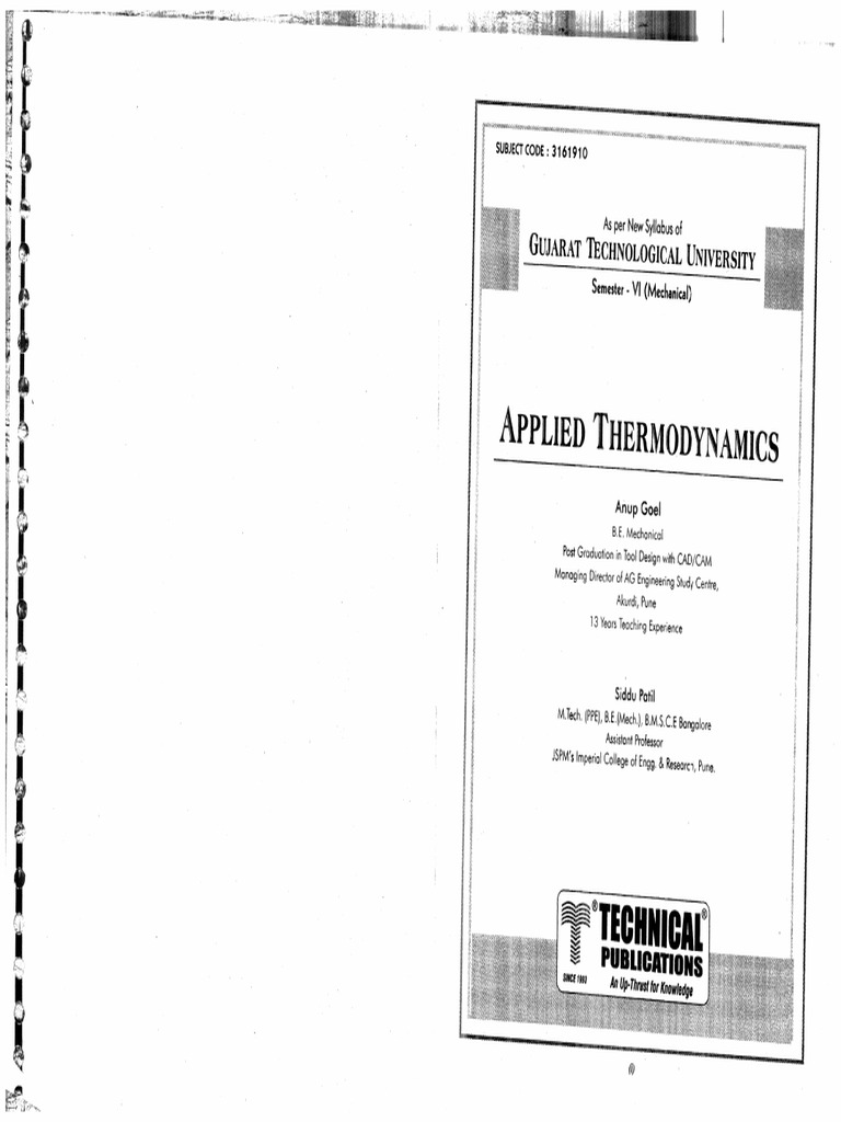 Applied Thermodynamics Technical Publication | PDF