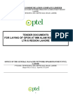 PTCL GPON Tender Documents