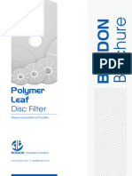 Polymer Leaf Disc Filter