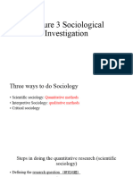 Lecture 3 Sociological Investigation FEB 3 New File