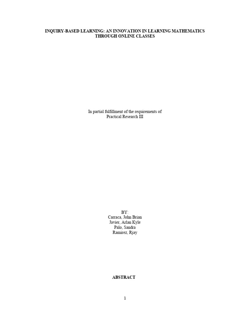 Practical Research Format | PDF | Educational Technology | Learning