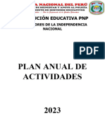 Plan de Actividades 2023 - 2