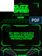 Trivia Game Fun Presentation in Black Bright Green Brutalist Cyberpunk Style