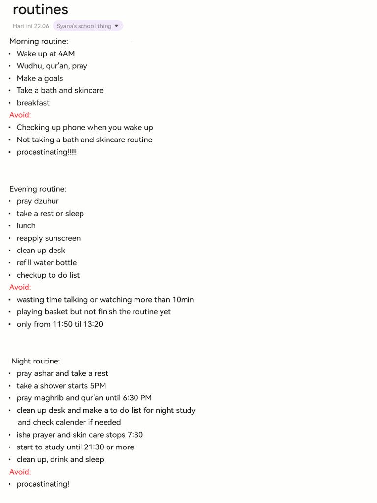 Routines | PDF