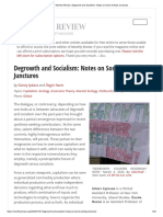 Monthly Review - Degrowth and Socialism - Notes On Some Critical Junctures