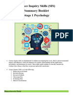 Sis Revision Summary - Stage 1 Psychology