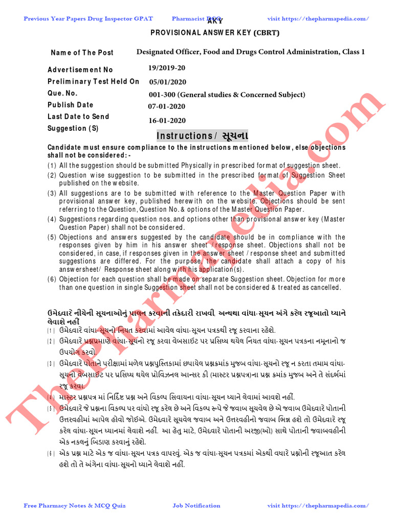 Designated Officer Food And Drugs Control Administration GJ Pharmapedia 