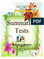 Cover Summative Test
