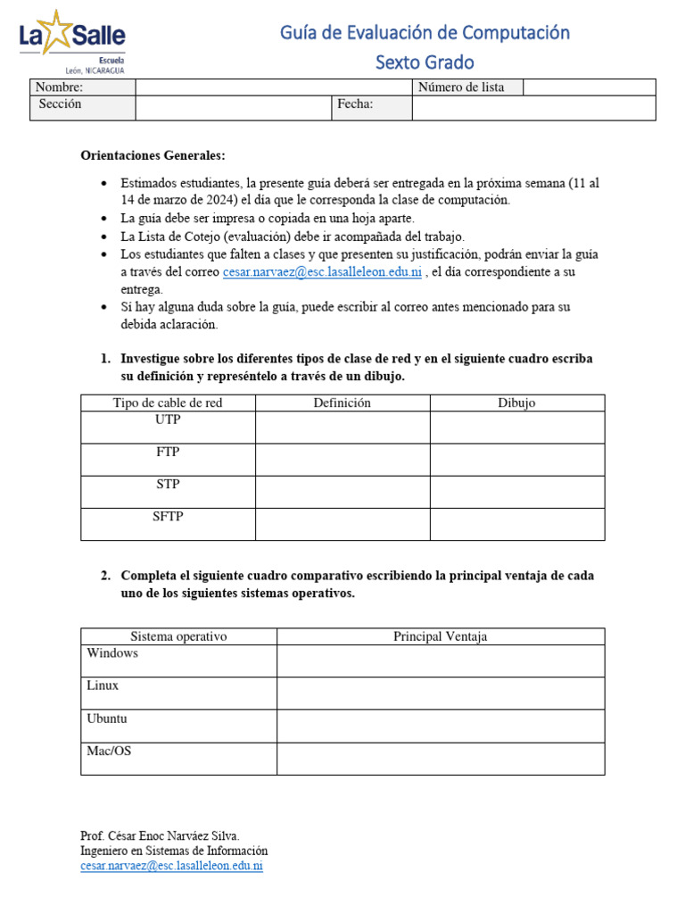 Sexto Grado de Computación | PDF | Software | Informática