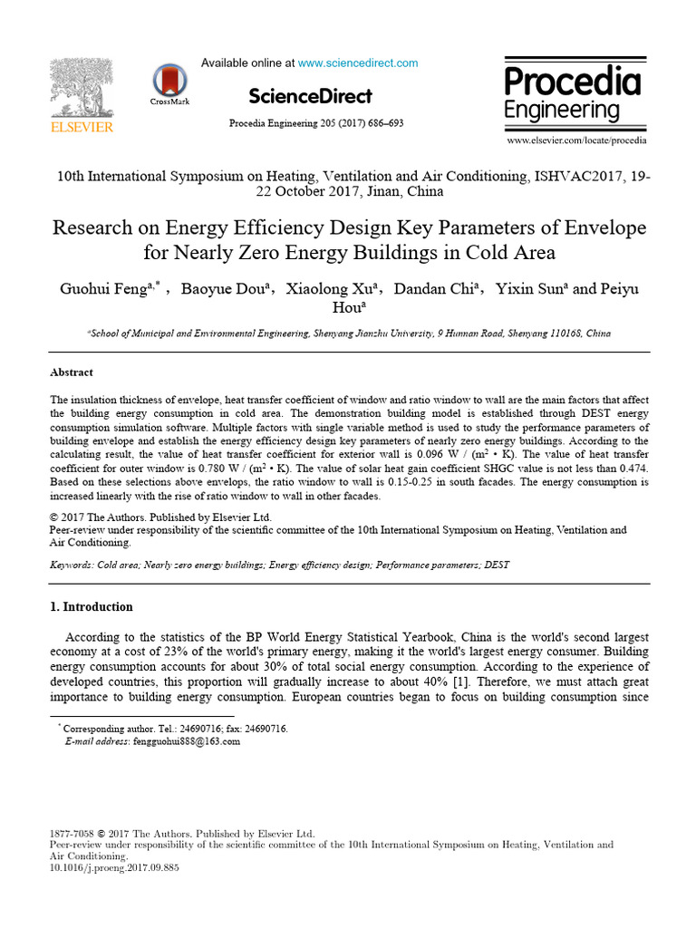 Research On Energy Efficiency Design Key Parameter | PDF | Thermal ...