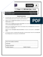 2025 - JEE Advanced - 1 - Paper - 2