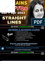 Straight Lines - JEE (Main) - 2024