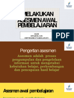 Aksi Nyata Melakukan Asesmen Awal Pembelajaran Iswarnis, S. PD