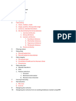 DMBI First Test Syllabus