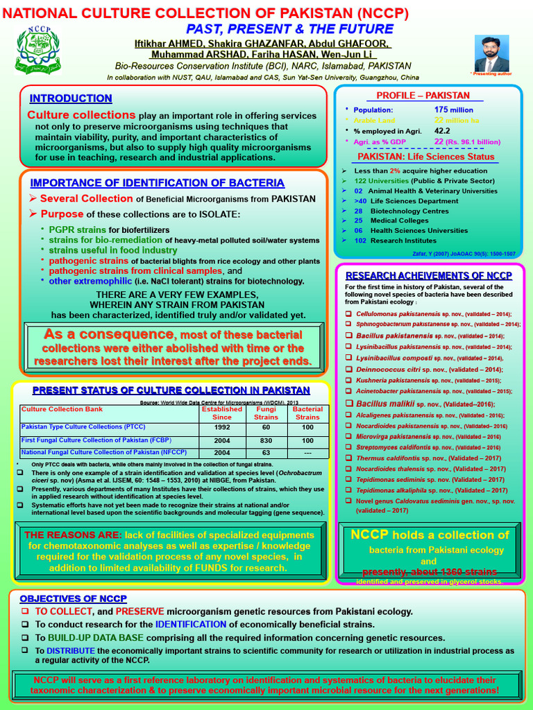 1 - POSTER NCCP Dec 2017 Meeting | PDF | Bacteria | Species