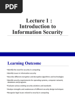 Lecture 01 - Introduction To Information Security