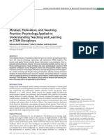 Richardson Et Al 2020 Mindset Motivation and Teaching Practice Psychology Applied To Understanding Teaching and