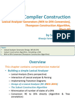 Lecture#13, Chap#3 (Lexical Analyzer Generator (Part-III), NFA To DFA Conversion)