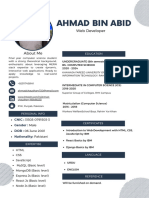 Ahmad Bin Abid CV