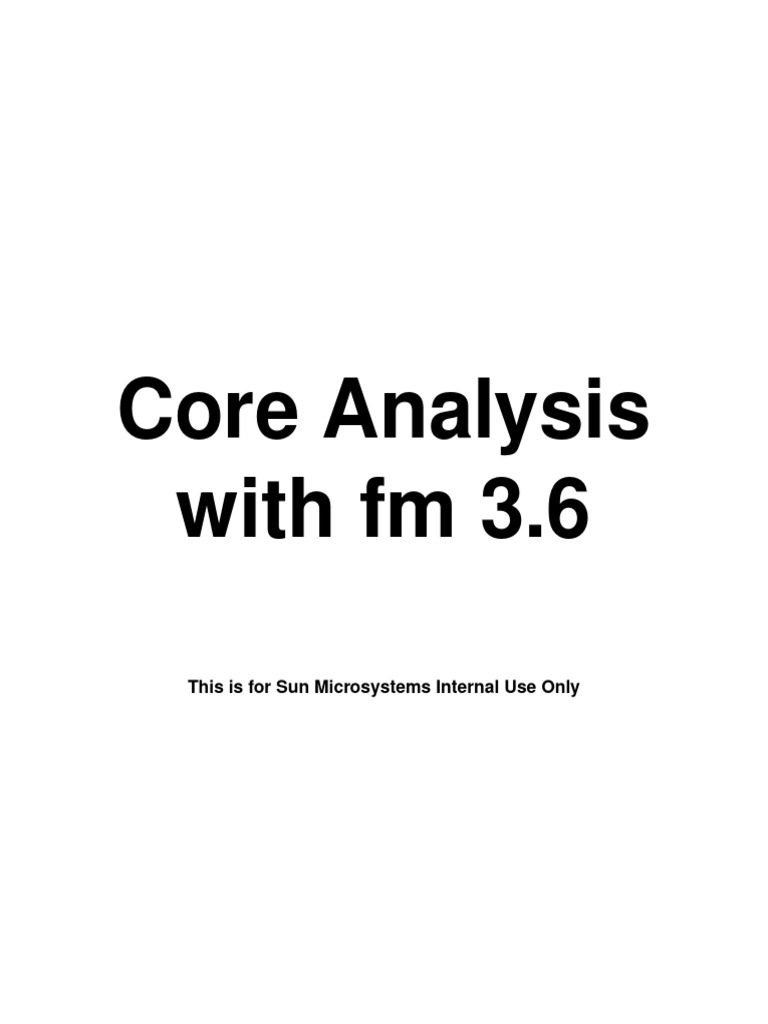 Core analysis with fm 3 6 fm book pdf