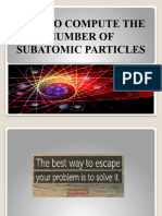 Compute The Sub Atomic Number