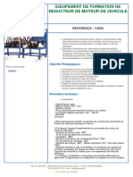 Equipement de Formation de Reducteur de Moteur de Vehicule: Reference: Y4050