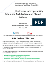HL7 HIRA - Healthcare Interoperability Reference Architecture and Clinical Pathway