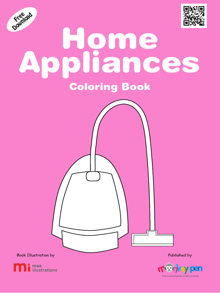 00 Home Appliances Colouring Book | PDF