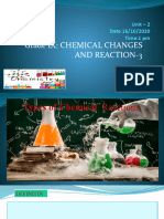 IXth Unit - 2 - Chemical Changes and Reaction