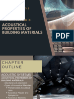 Acoustics Systems Acoustical Properties of Building Materials 