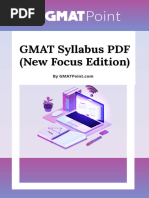 GMAT Syllabus (Focus Edition) PDF