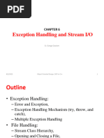 Chapter 6. Exception Handling and Stream I - O