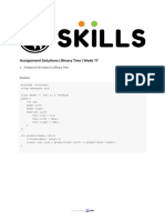 Binary Tree - Solution To Assignment 01 - (PW Skills (Decode)