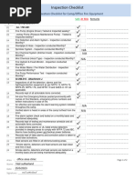 Inspection Checklist For Camp Office Fire Equipment