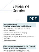 Fields of Genetics
