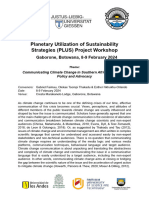 PLUS Network Workshop - Call For Abstracts