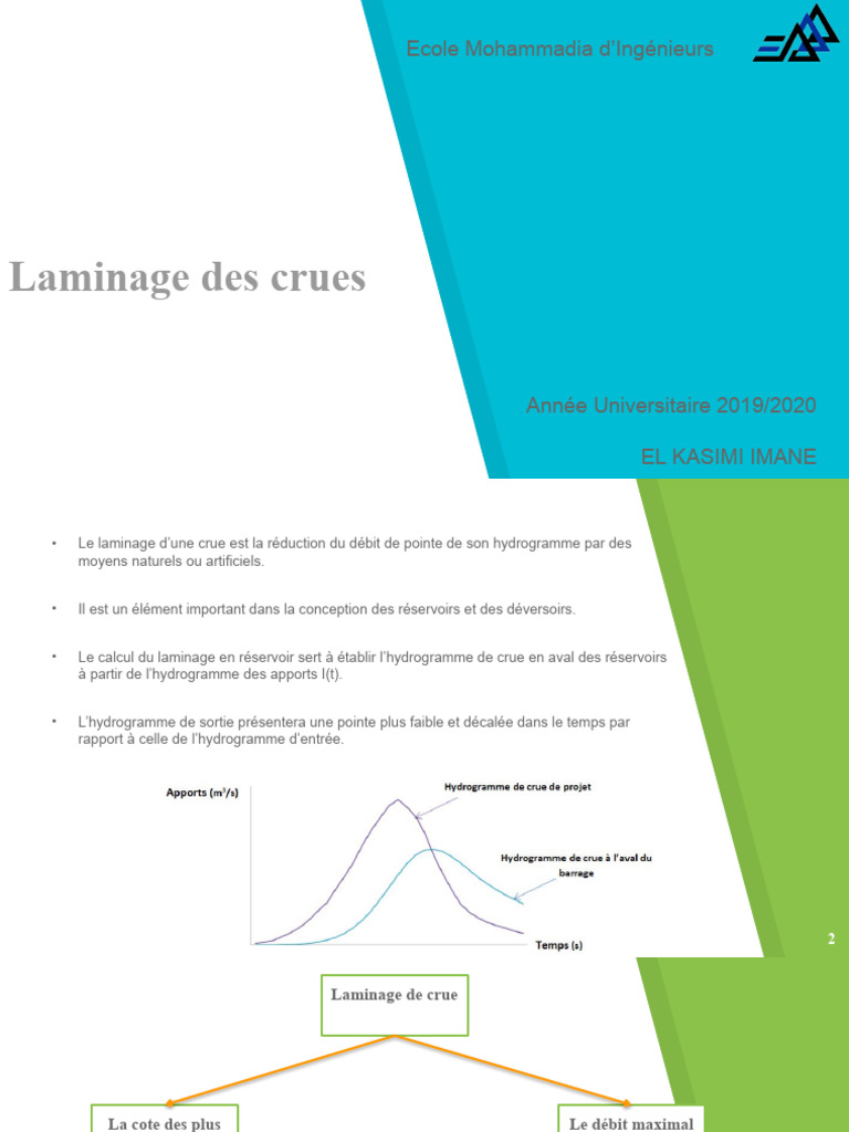 Hydrogramme et Laminage des Crues | PDF | Déversoir | Lac de barrage