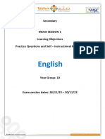 English First Language Year 10 EoS1 LO Booklet