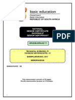 Technical Sciences P1 Exemplar GR 11 2017 Memo Afr & Eng