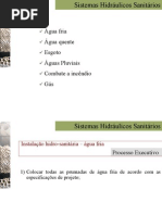 Instalacoes hidraulica sanitarias