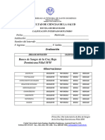 Evaluacion, Cruz Roja, Banco de Sangre SFM PPS