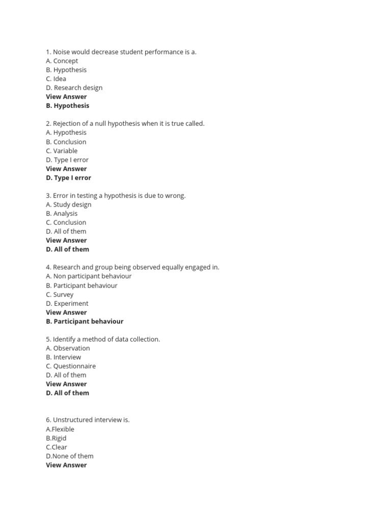 Key Issues in Research Validity | PDF | Experiment | Validity (Statistics)