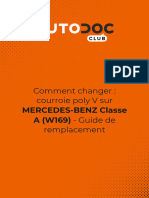 Comment Changer - Courroie Poly V Sur MERCEDES-BENZ Classe A (W169) - Guide de Remplacement