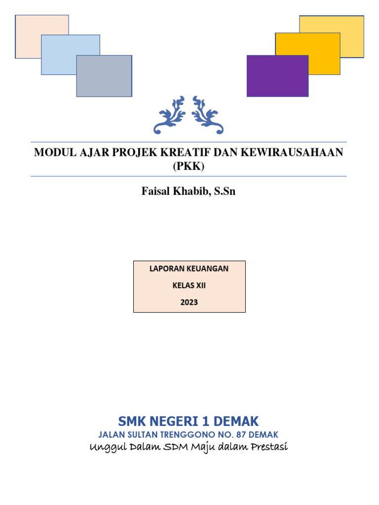 12 D Modul Ajar Pkk Xii Laporan Keuangan Pdf
